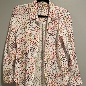 Long sleeve floral button down